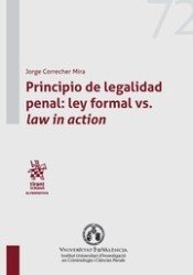 Principio de legalidad penal: ley formal vs. law in action, de Correcher Mira | portada del libro