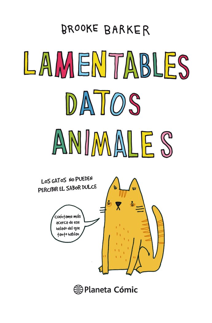 Lamentables datos animales, de Barker, Brooke | portada del libro