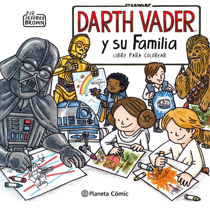 Star Wars Darth Vader y su familia Libro para colorear, de Brown, Jeffrey | portada del libro