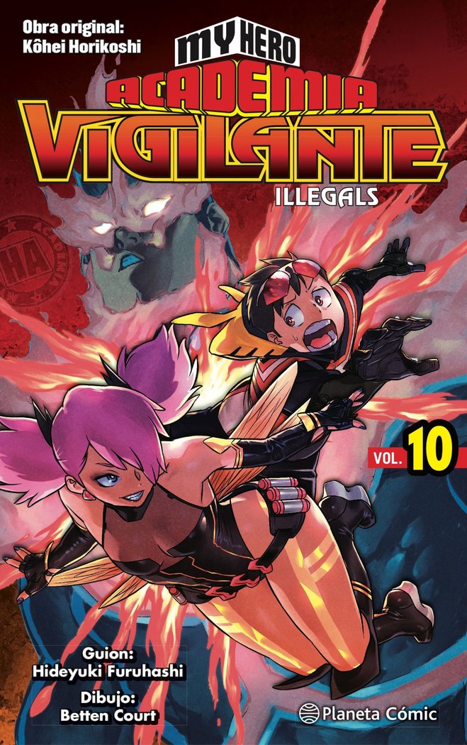 MY HERO ACADEMIA VIGILANTE ILLEGALS Nº 10, de HORIKOSHI, KOHEI | portada del libro