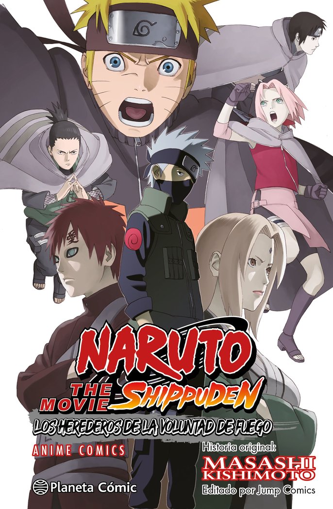 NARUTO SHIPPUDEN ANIME COMIC LOS HEREDEROS DE LA VOLUNTAD DE FUEGO, de KISHIMOTO, MASASHI | portada del libro