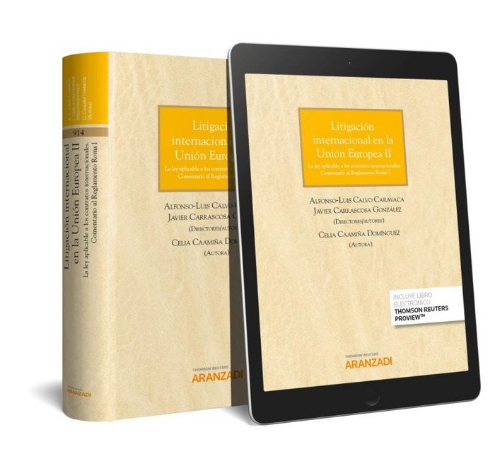 Litigación internacional en la Unión Europea II (Papel + e-book), de Caamiña Domínguez, Celia | portada del libro