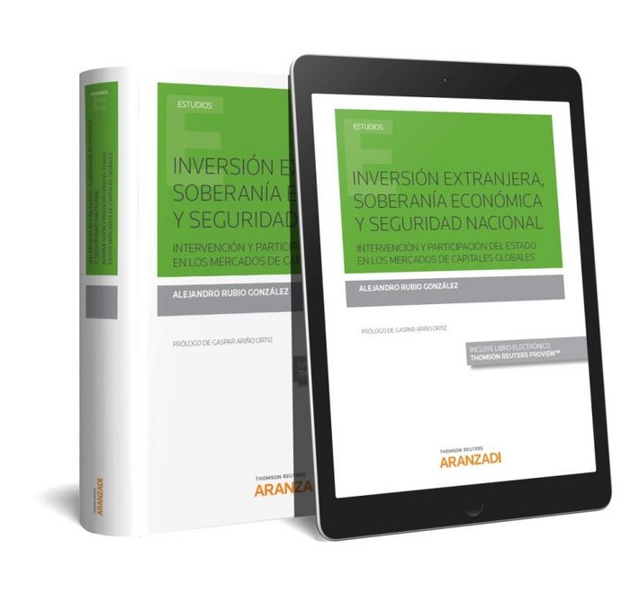 Inversión extranjera, soberanía económica y seguridad nacional (Papel + e-book), de Rubio González, Alejandro | portada del l