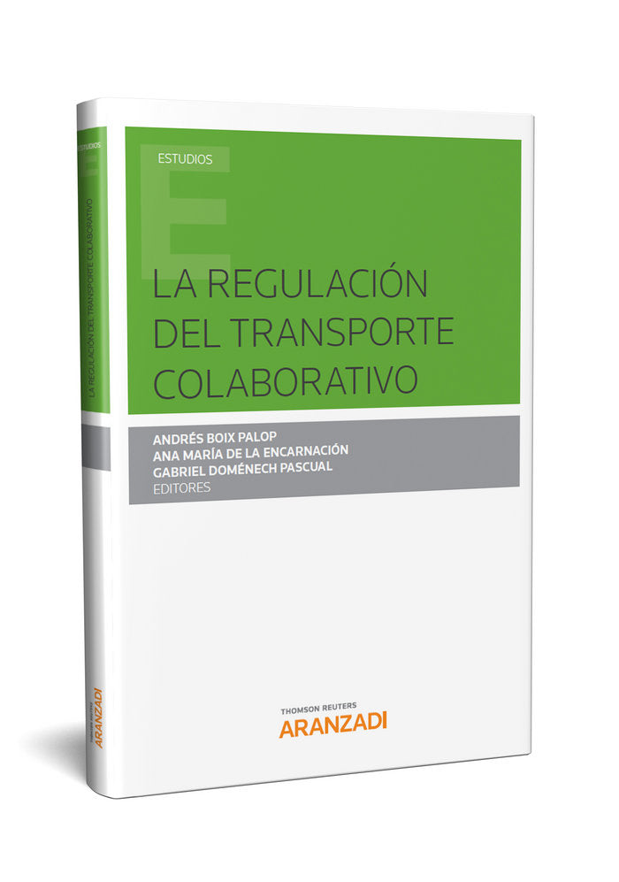 La regulación del transporte colaborativo, de Boix Palop , Andrés | portada del libro