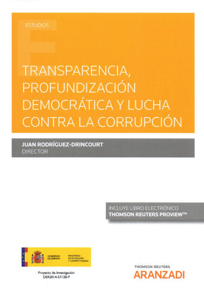 Transparencia, profundización democrática y lucha contra la corrupción (Papel + e-book), de Rodríguez-Drincourt, Juan | porta