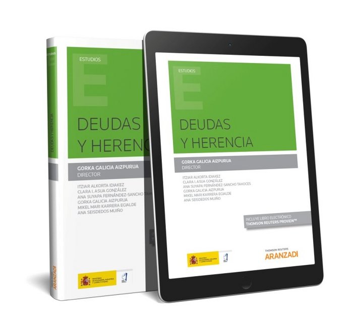 Deudas y herencia (Papel + e-book), de Galicia Aizpurua, Gorka | portada del libro