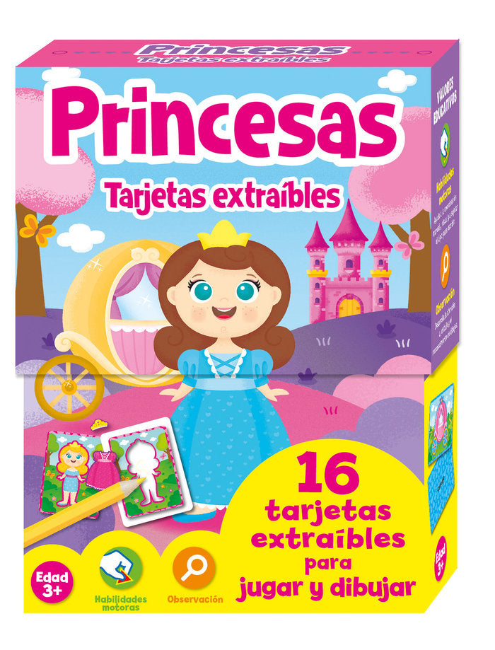 TARJETAS TROQUELADAS PRINCESAS, de AA.VV. | portada del libro