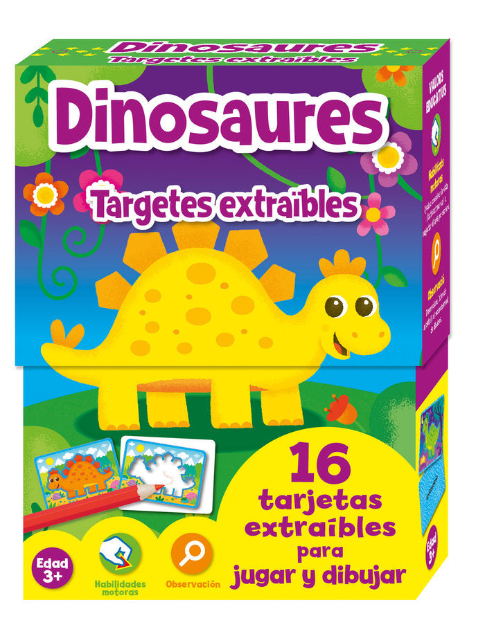 TARGETES EXTRAIBLES DINOSAURES, de AA.VV. | portada del libro