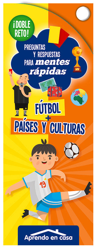 APRENDO EN CASA DOBLE RETO - FÚTBOL + PAÍSES Y CULTURAS | portada del libro