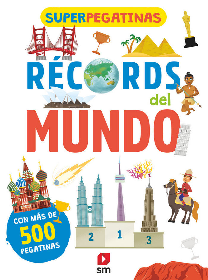 Superpegatinas. Récords del mundo, de Libri, De Agostini | portada del libro