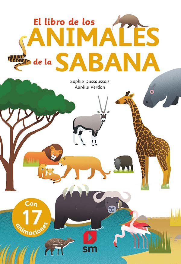 El libro de los animales de la sabana, de Dussaussois, Sophie | portada del libro