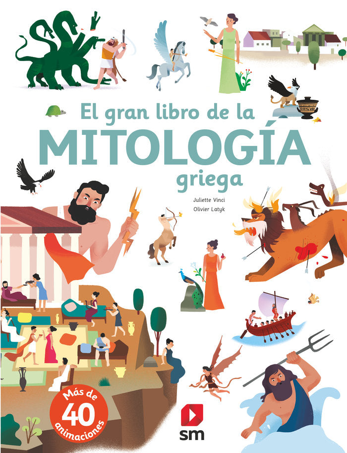 EL GRAN LIBRO DE LA MITOLOGIA GRIEGA, de VINCI,JULIETTE | portada del libro