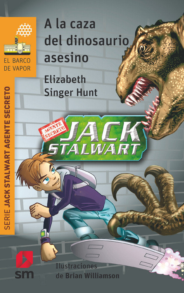A la caza del dinosaurio asesino, de Singer Hunt, Elizabeth | portada del libro