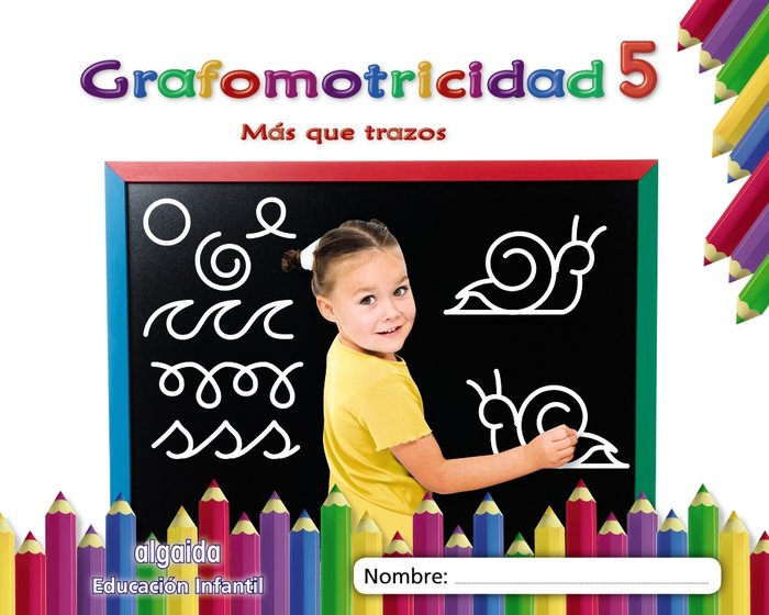 Grafomotricidad 5. Más que trazos, de Campuzano Valiente | portada del libro