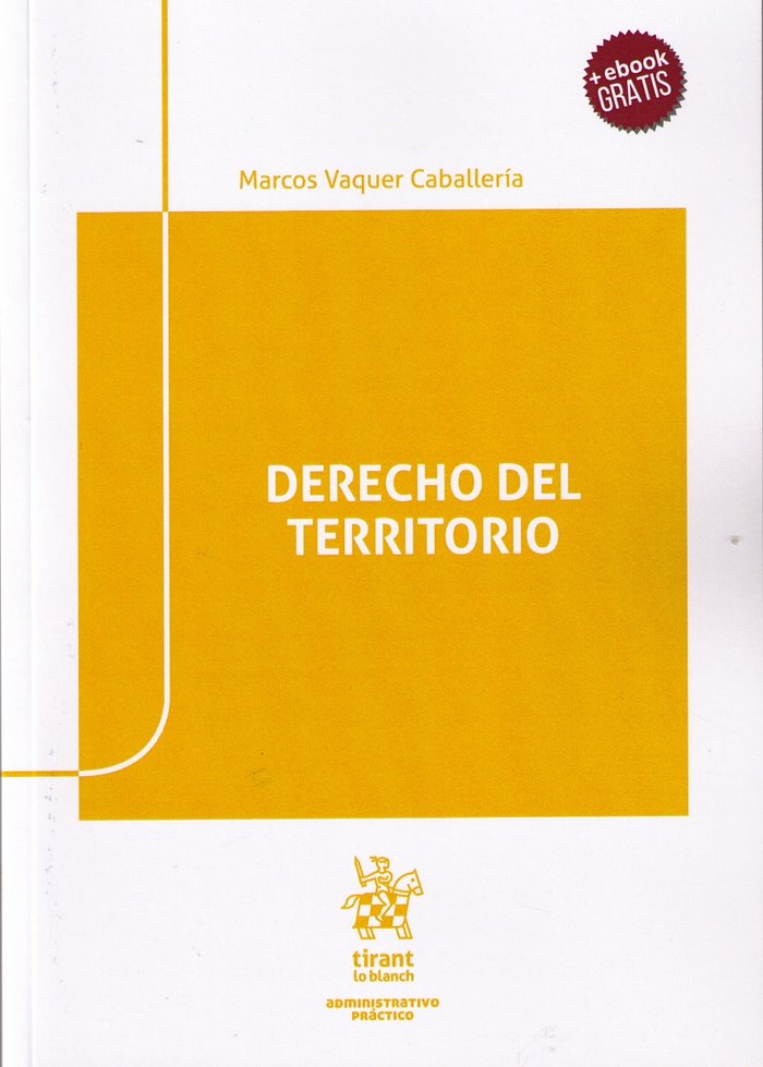 Derecho del territorio, de Vaquer Caballería | portada del libro