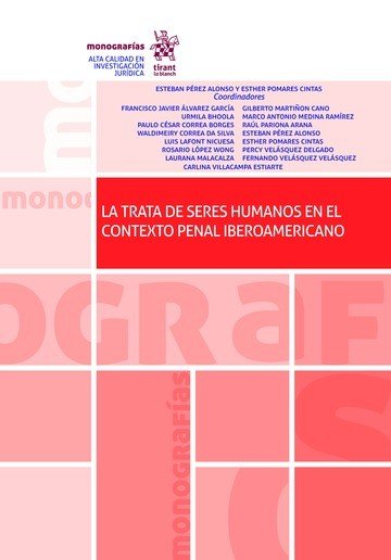 La trata de seres humanos en el contexto penal iberoamericano, de Pérez Alonso | portada del libro