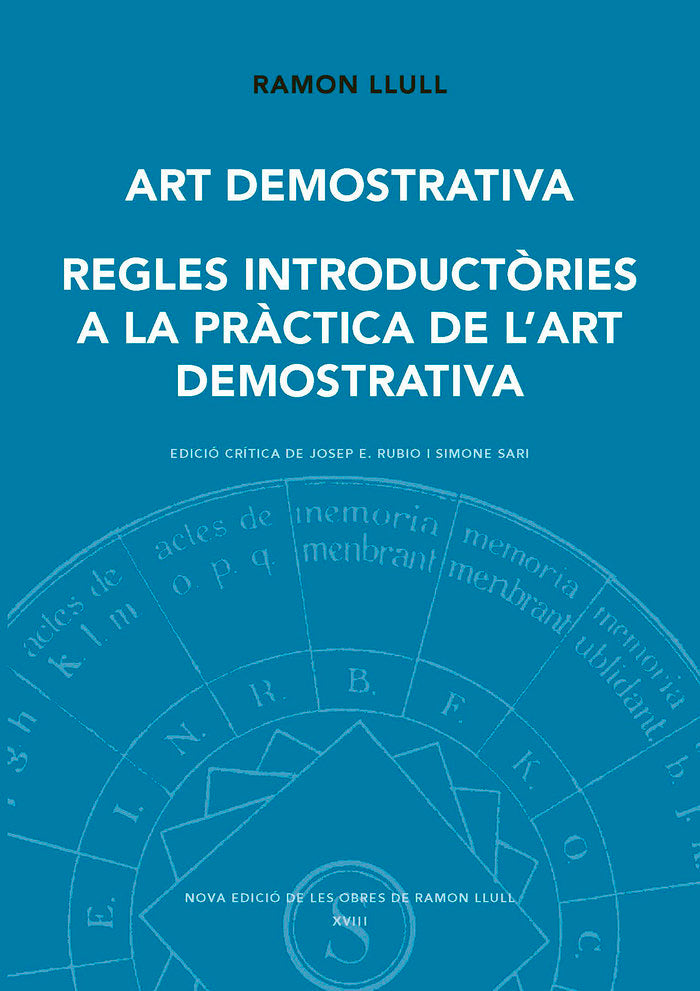 ART DEMOSTRATIVA, de LLULL, RAMON | portada del libro