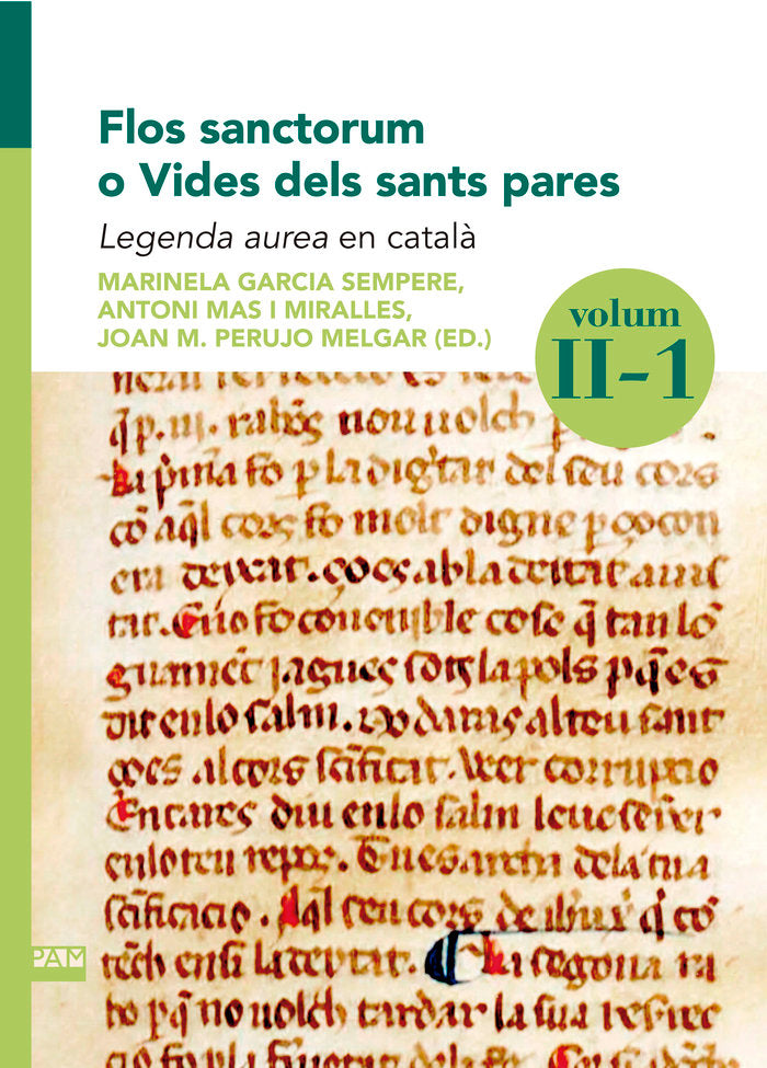 FLOS SANCTORUM O VIDES DELS SANTS PARES, de MARINELA GARCIA | portada del libro