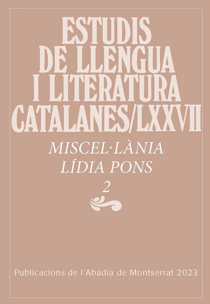 MISCELLANIA LIDIA PONS 2 | portada del libro
