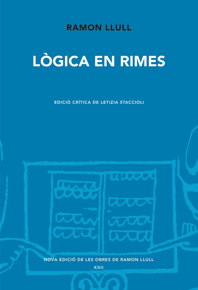 LOGICA EN RIMES, de LLULL, RAMON | portada del libro