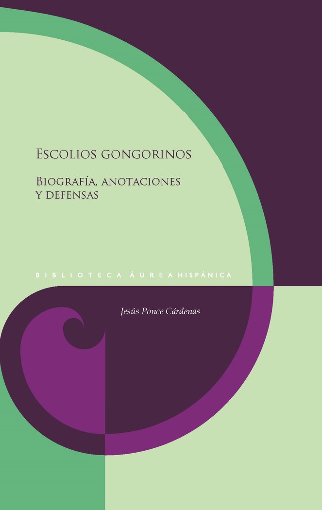 ESCOLIOS GONGORINOS, de JESUS PONCE CARDENAS | portada del libro