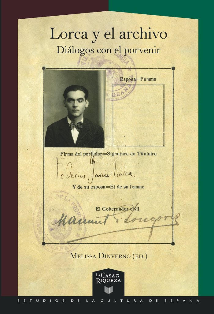 LORCA Y EL ARCHIVO | portada del libro