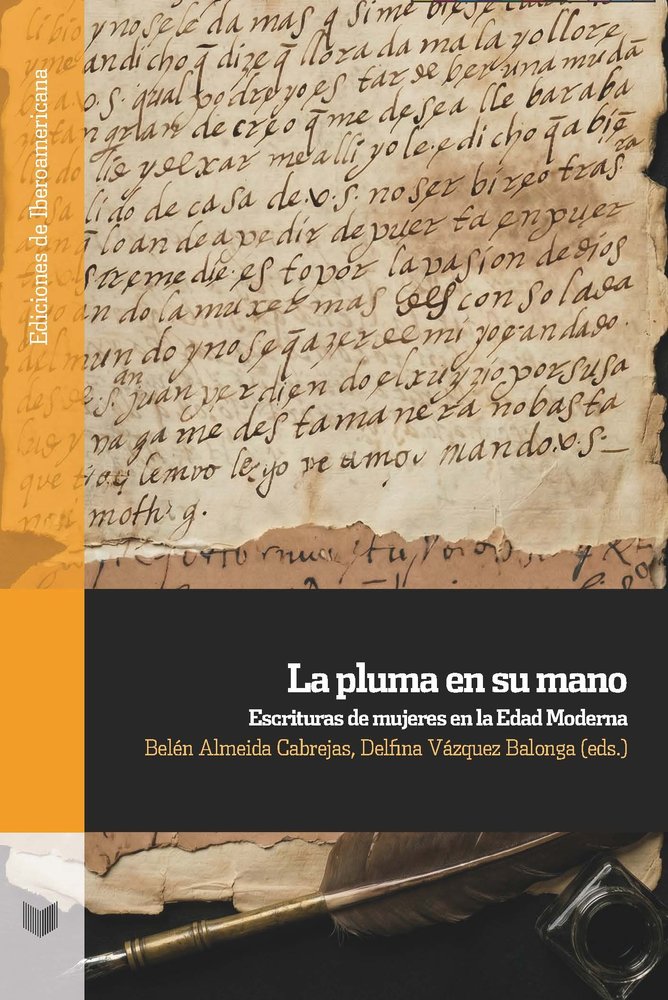 LA PLUMA EN SU MANO, de BELEN ALMEIDA#DELFINA VAZQUEZ | portada del libro