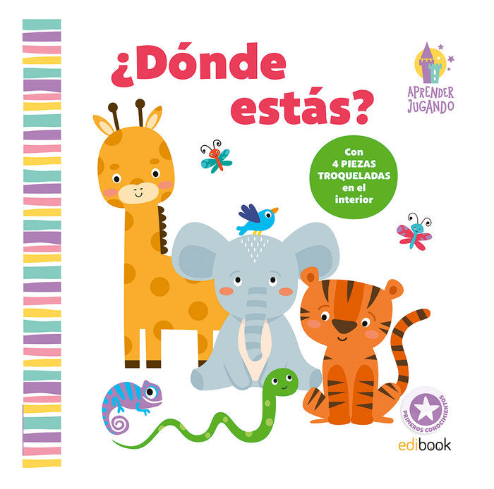 APRENDER JUGANDO - LIBRO PIEZAS - ¿Dónde estás? | portada del libro