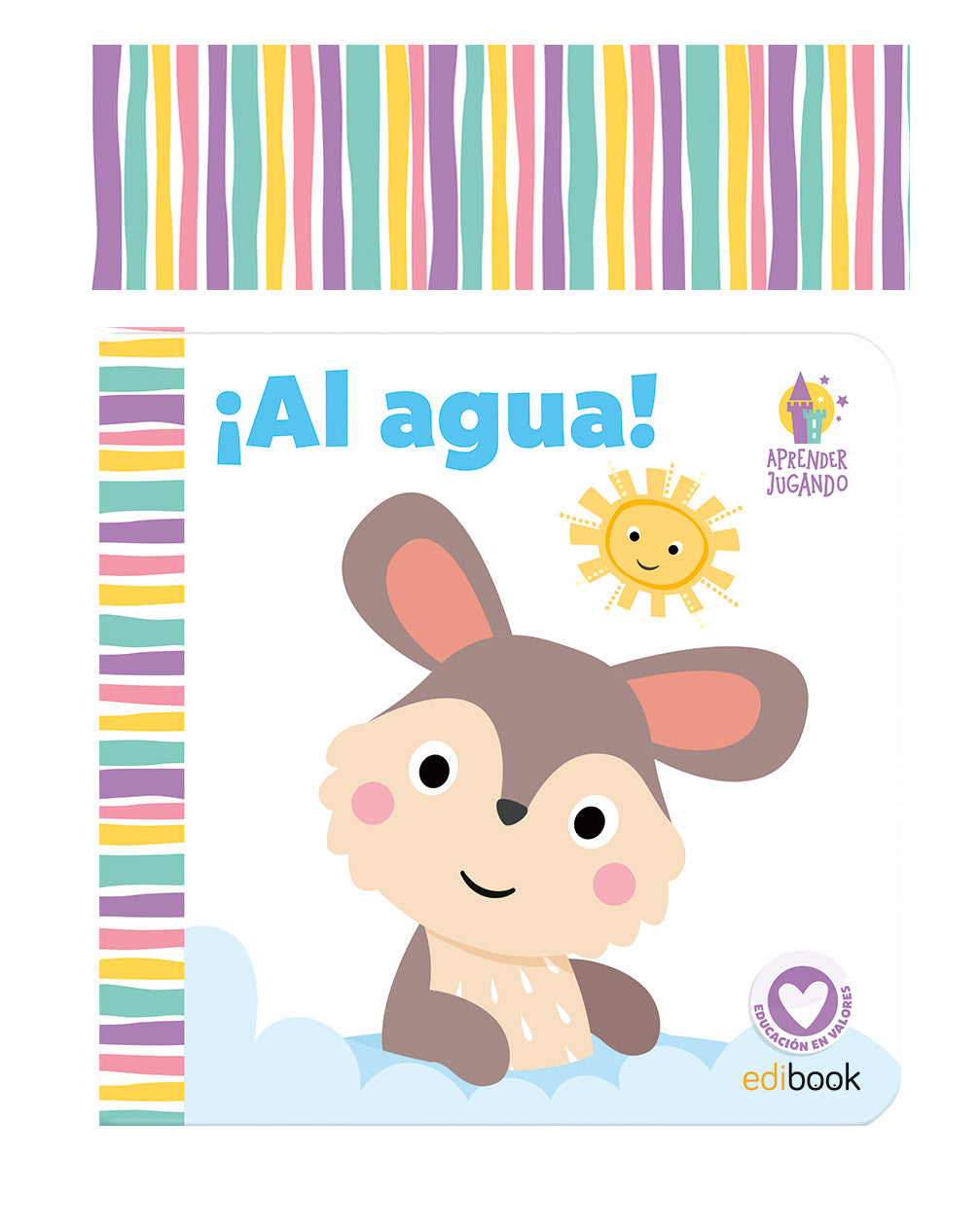 LIBRO BAÑO APRENDER JUGANDO ¡AL AGUA! | portada del libro