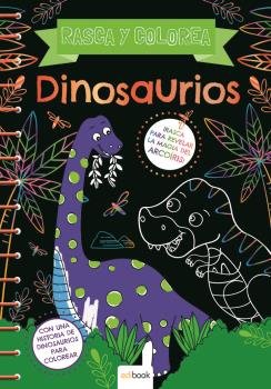 RASCA Y COLOREA DINOSAURIOS | portada del libro