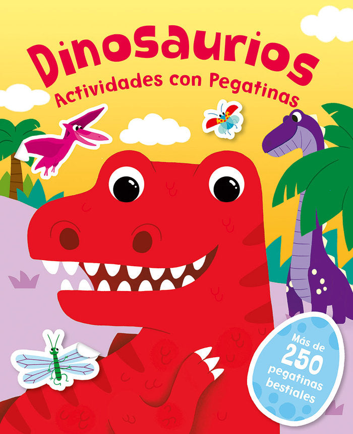 DINOSAURIOS. ACTIVIDADES CON PEGATINAS | portada del libro