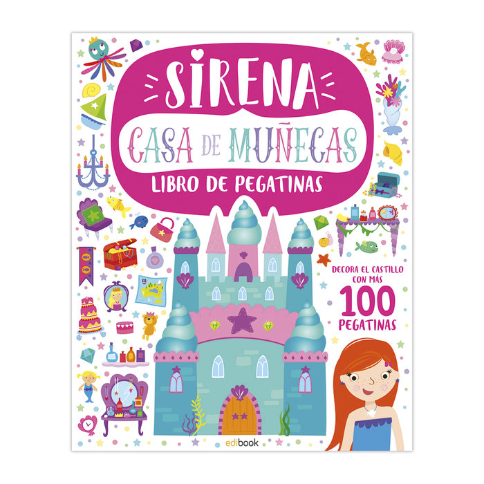 CASA DE MUÑECAS. LIBRO DE PEGATINAS -SIRENA, de VARIOS | portada del libro