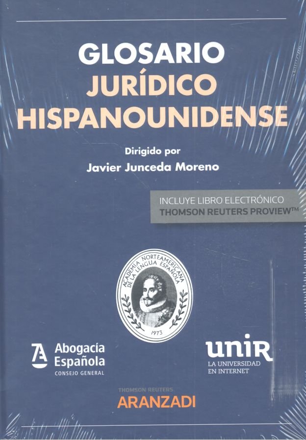 Glosario Jurídico Hispanounidense (Papel + e-book), de Junceda Moreno, Javier | portada del libro