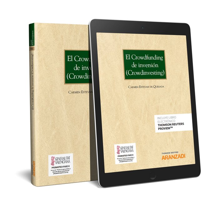 EL CROWDFUNDING DE INVERSION (CROWDINVESTING) (PAPEL + E-BOOK), de ESTEVAN DE QUESADA, CARMEN | portada del libro