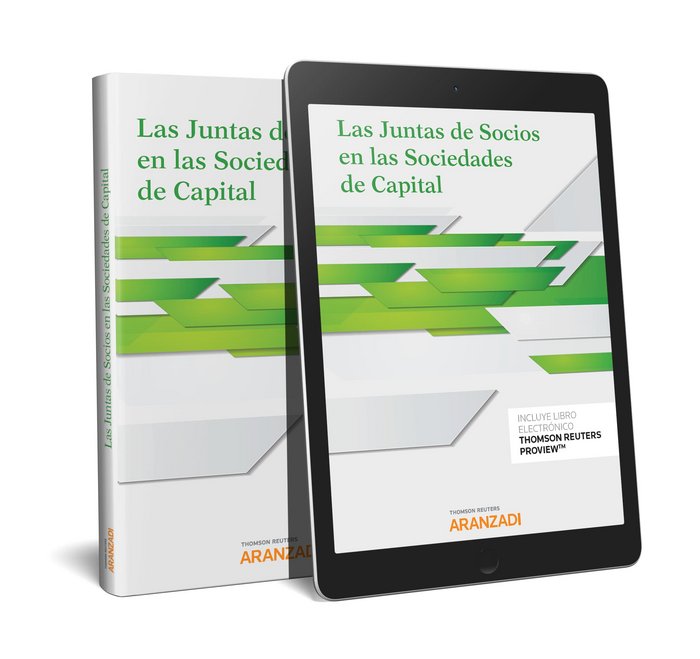 Las Juntas de socios en las sociedades de capital (Papel + e-book), de Editorial Aranzadi, Redacción | portada del libro