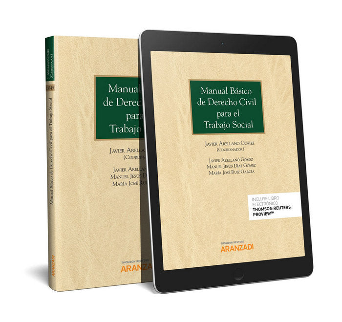 Manual Básico de Derecho Civil para el Trabajo Social (Papel + e-book), de Arellano Gómez, Javier | portada del libro