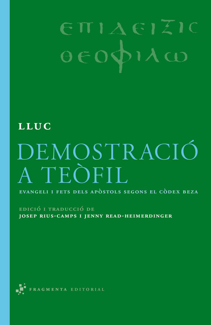 Demostració a Teòfil, de Lluc | portada del libro