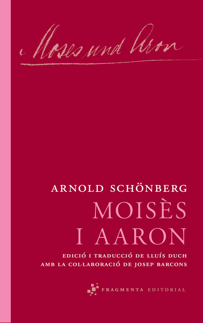 Moisès i Aaron, de Schönberg, Arnold | portada del libro