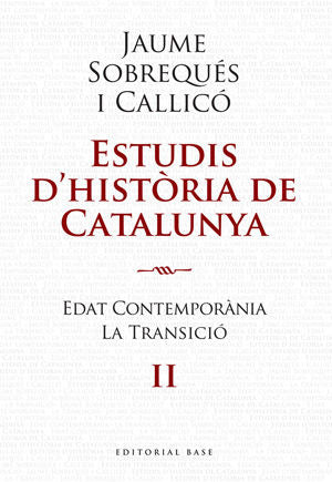 Estudis d'història de Catalunya - Vol. II, de Sobrequés i Callicó, Jaume | portada del libro