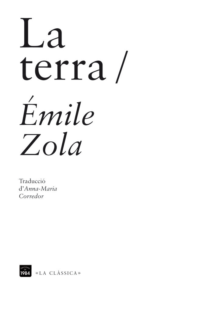 La terra, de Émile Zola | portada del libro