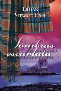 Sombras escarlata, de Lilian Stewart Carl | portada del libro