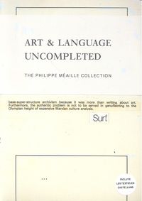 Art & Language. The Philippe Méaille Collection | portada del libro