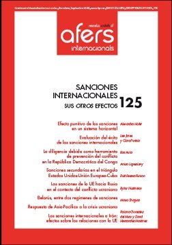 REVISTA CIDOB D' AFERS 125 SANCIONES INTERNACIONALES, SUS OTROS E, de AA.VV. | portada del libro