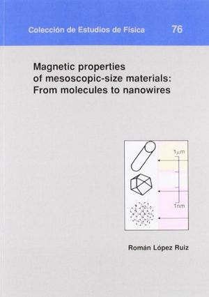 Magnetic properties of mesoscopic-size materials: From molecules to nanowires, de López Ruiz | portada del libro