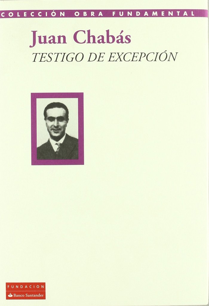 TESTIGO DE EXCEPCION, de CHABAS | portada del libro