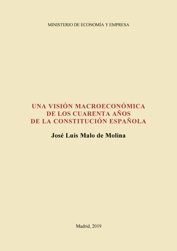 Una visión macroeconómica de los cuarenta años de la constitución española, de Malo de Molina | portada del libro