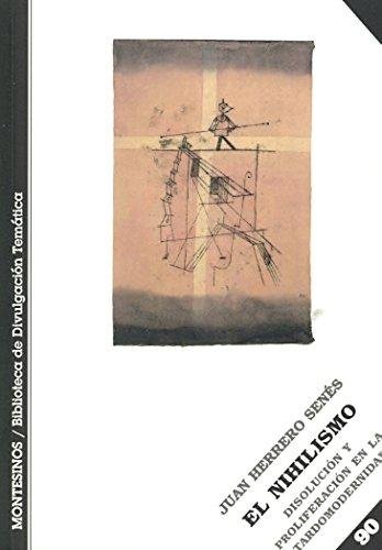 El nihilismo, de Herrero | portada del libro
