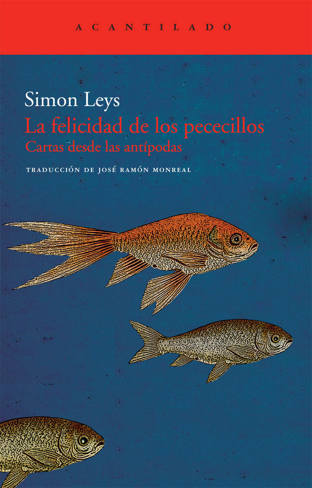 La felicidad de los pececillos, de Leys, Simon | portada del libro