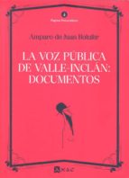 VOZ PúBLICA DE VALLE-INCLAN: DOCUMENTOS, de AMPARO DE JUAN BOLUFER | portada del libro