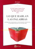 Lo que hablan las palabras, de MARIA C. CAZORLA VIVAS | portada del libro